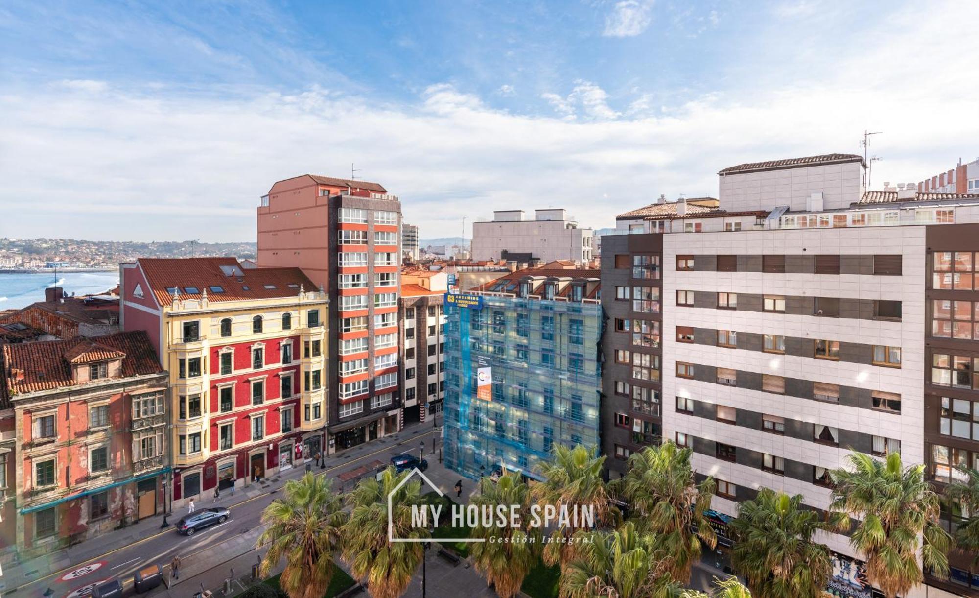 Myhousespain - Radiante Piso Junto A La Playa Gijon Bagian luar foto